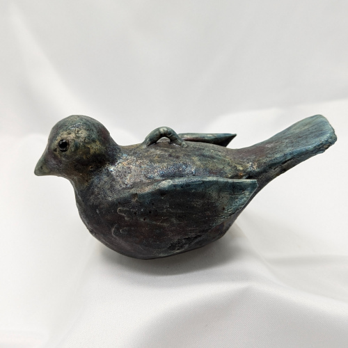 Hanging Raku Bird